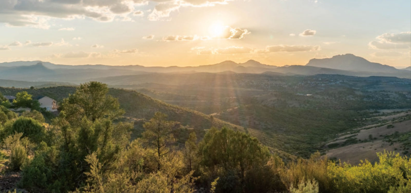 Sunset in the mountains